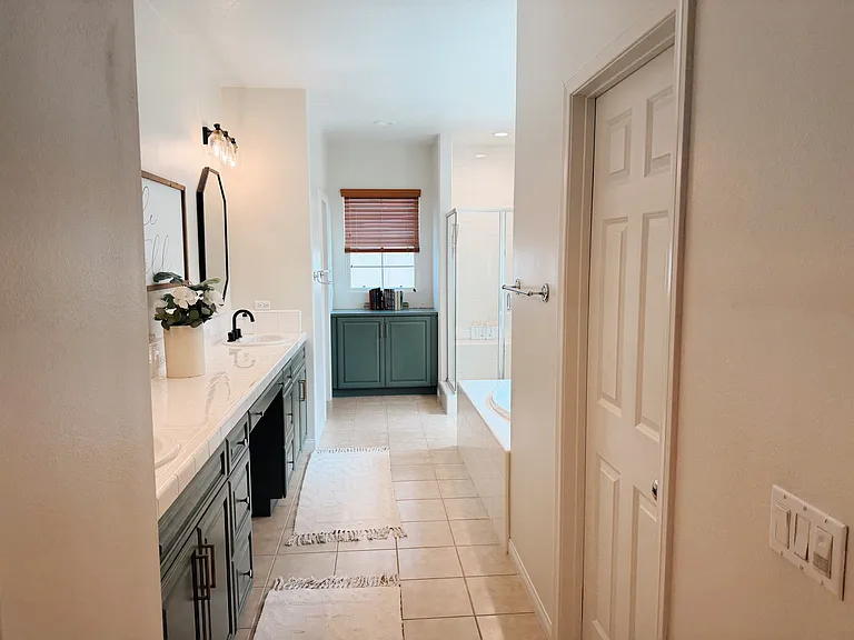 Master bath with walk in closet