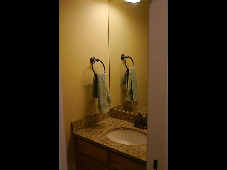 Main level half bathroom