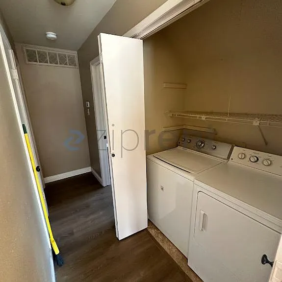 Hall laundry closet