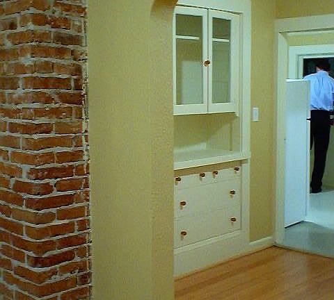 dining room and built ins