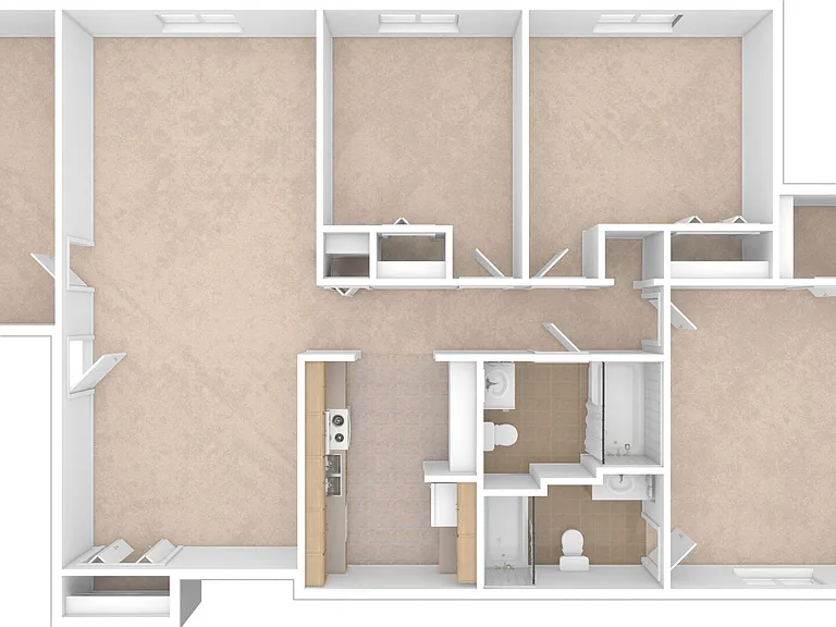Berkshire - 3 Bed, 2 Bath, Den - 1100 sq. ft.