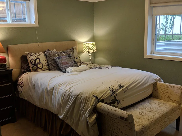 Downstairs bedroom at NE corner