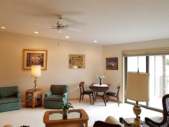 Living Room with Vaulted Ceiling