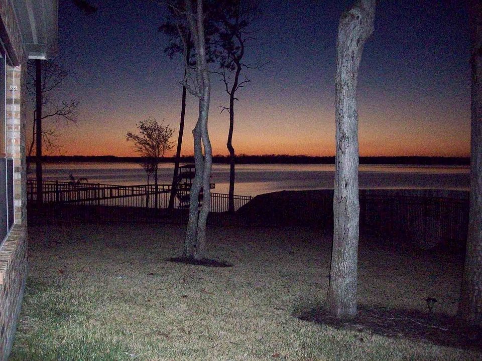 View from covered backyard porch
