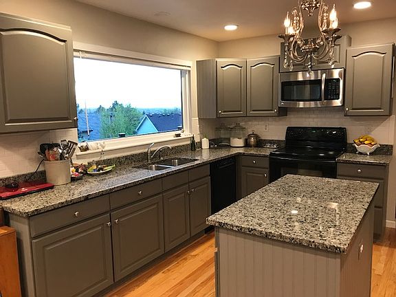 Kitchen with picture window