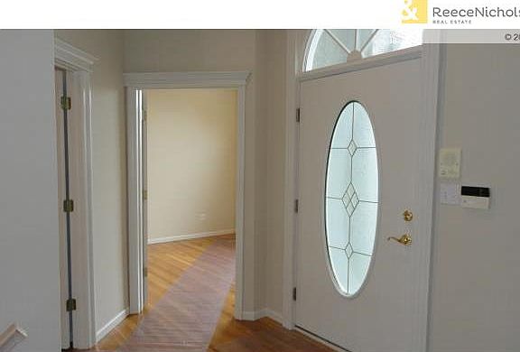Entry-refinished wood floor, main level office, 1/2 bath