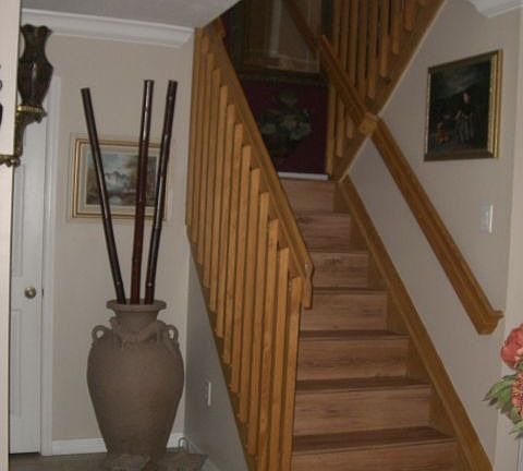 wooden stair flooring