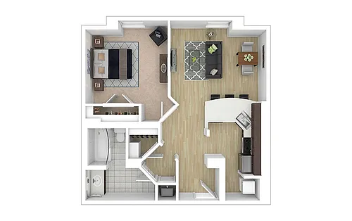 Floor plan A2 - Renovated
