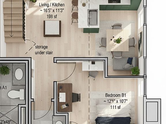 2nd image of 806 E Kingsley St #B