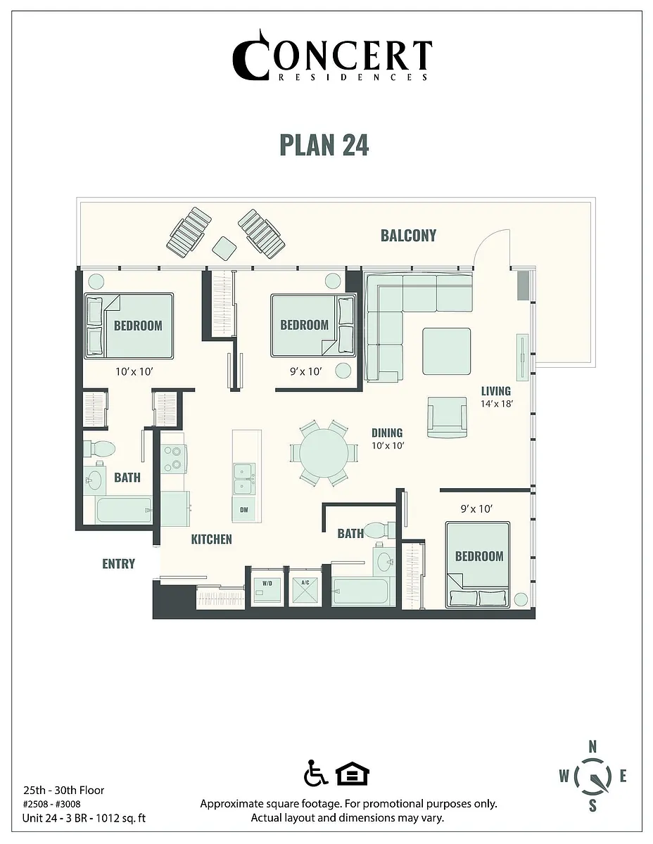 Floor plan Concert 24 3x2