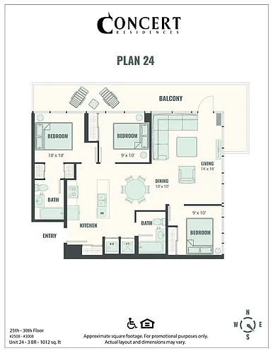 Floor plan Concert 24 3x2