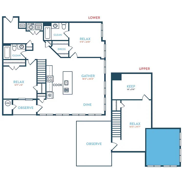 Floor plan 1727 Quincy B2B Loft