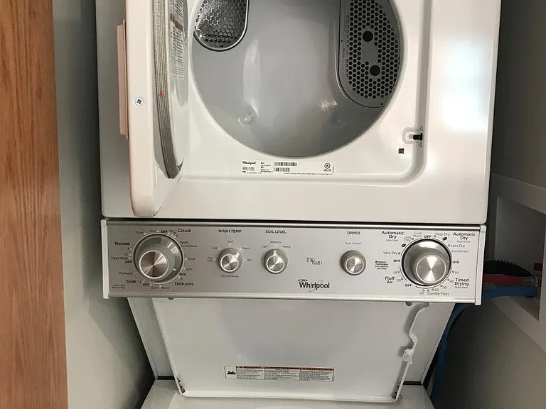 In unit washer and dryer