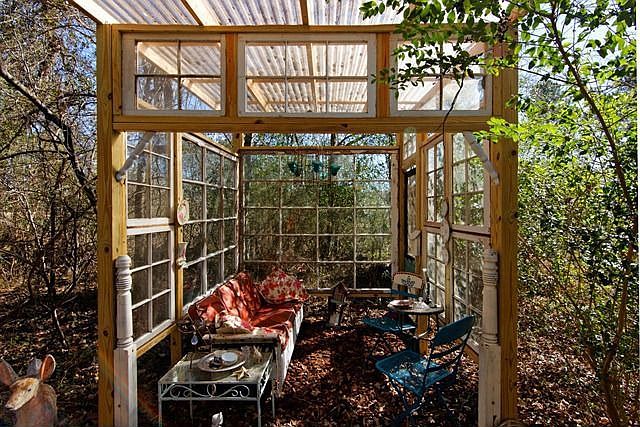 Greenhouse in Backyard