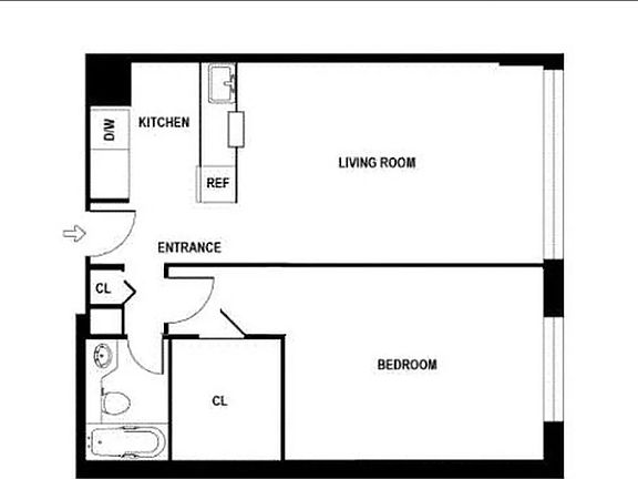 2nd image of 414 W 54th St APT 6D