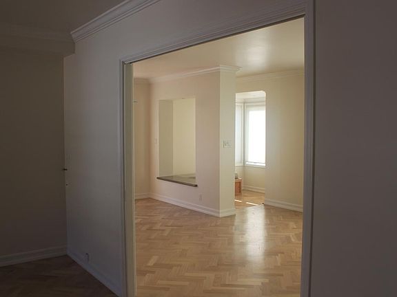 View from family room into entry way