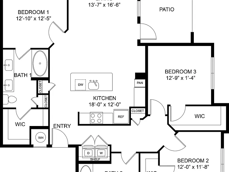 C1 floor plan Ascend at Forum