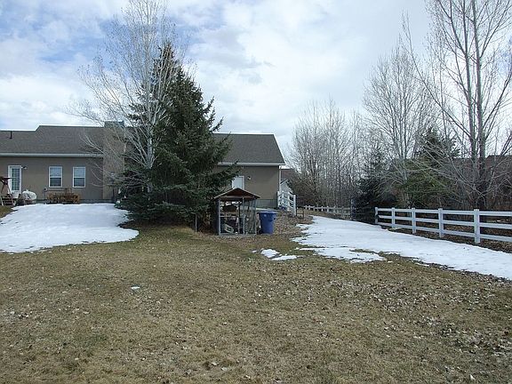 Backyard with dog run