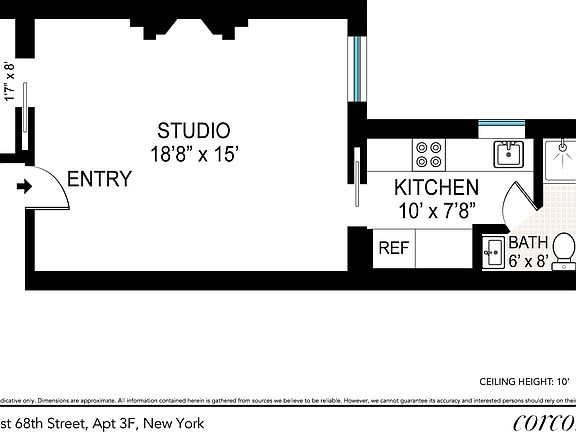 2nd image of 19 W 68th St APT 3R