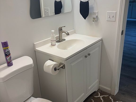 down stairs bathroom and laundry room connected