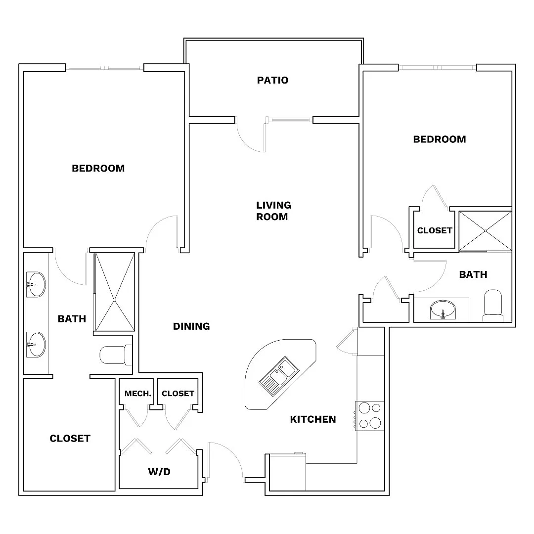 Floor plan F-2B2B Avanti Reno