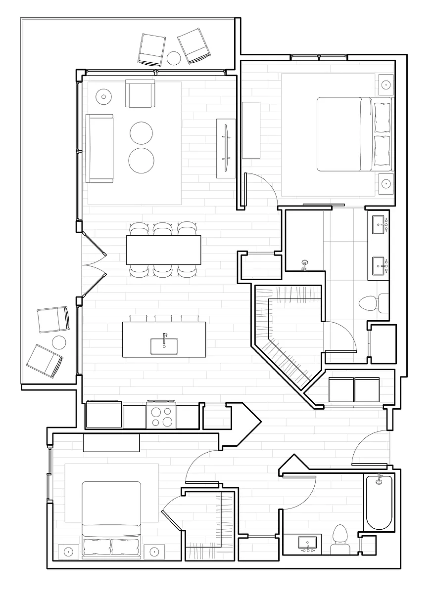Floor plan B THREE