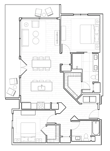 Floor plan B THREE