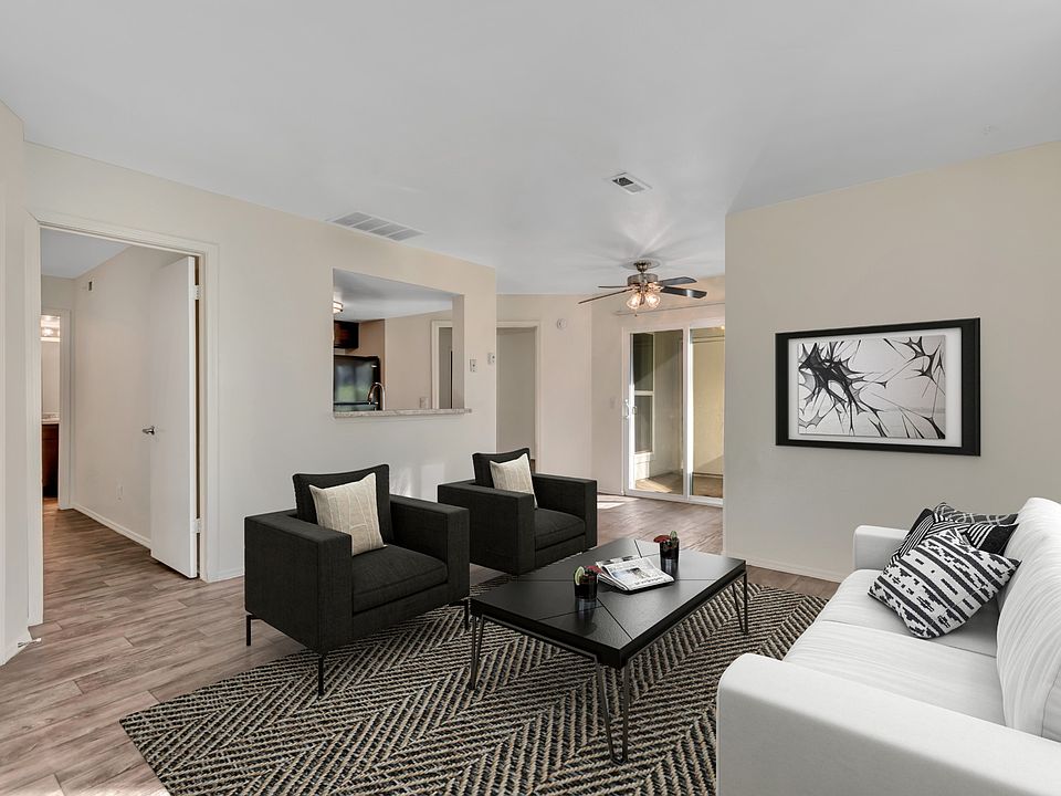 Virtual Stage 2 bedroom living room