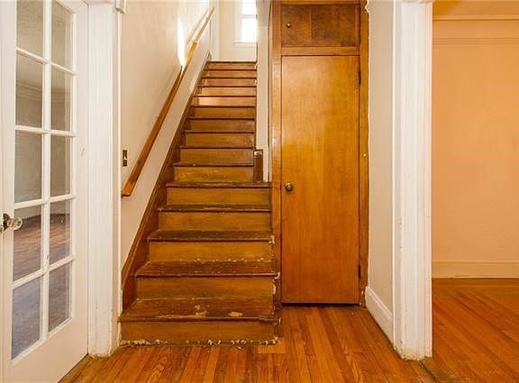 View of foyer with coat closet