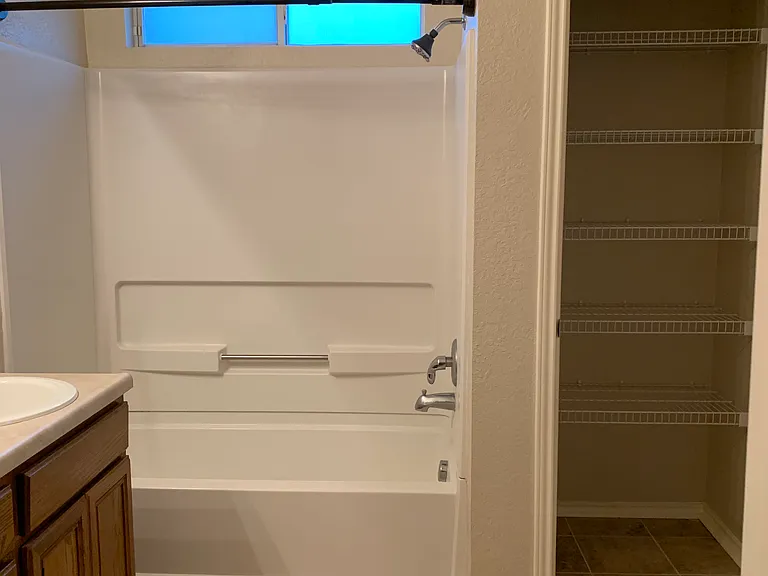 Primary Bathroom - full shower, linen closet