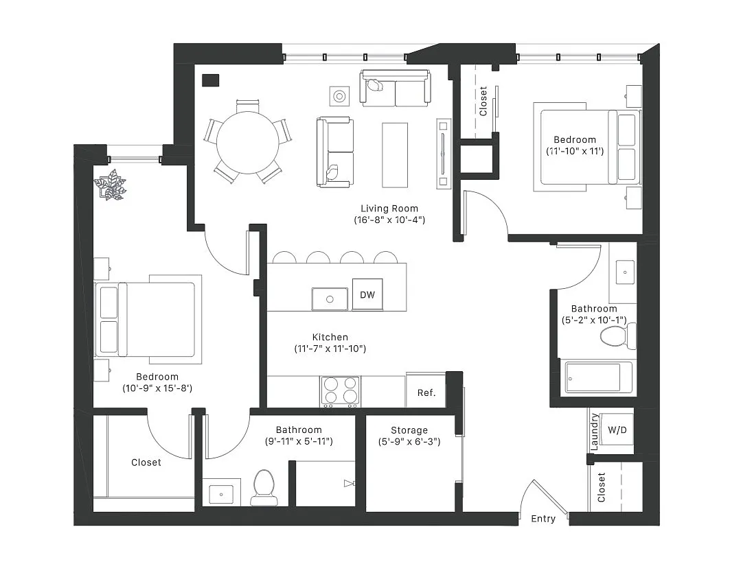 Floor plan B2