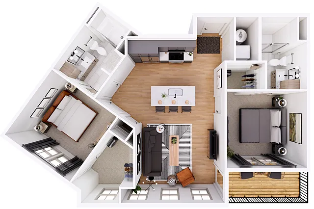 Floor plan The Sage-2B