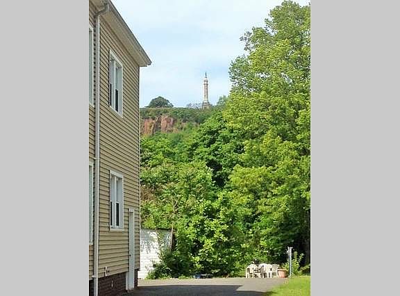 View of East Rock Park from Driveway