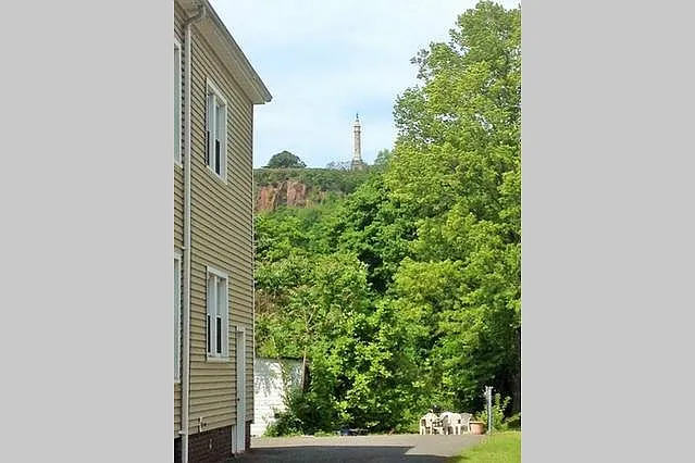 View of East Rock Park from Driveway