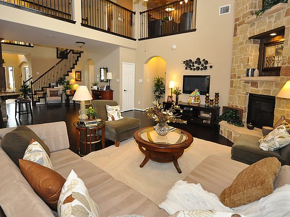 Spacious two-story family room