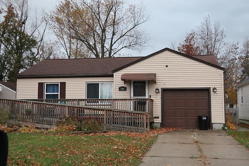 front of home w/ huge front deck!