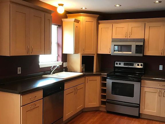 Kitchen with stainless dishwasher