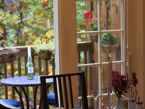 Dining room and deck