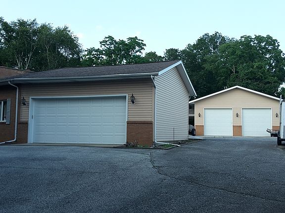 house and detached garage