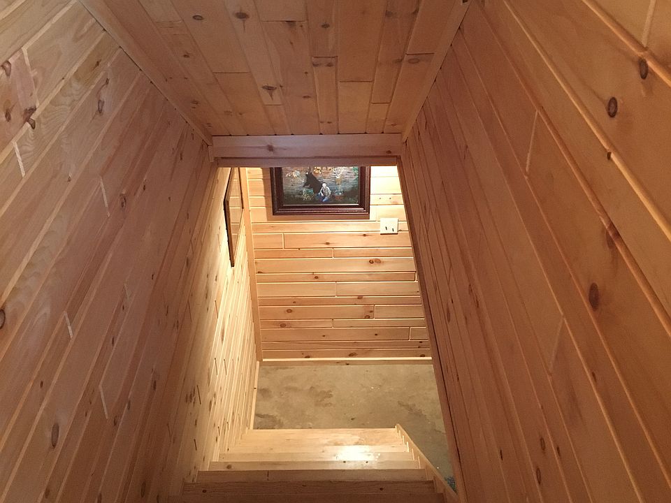 Stairs to finished basement 