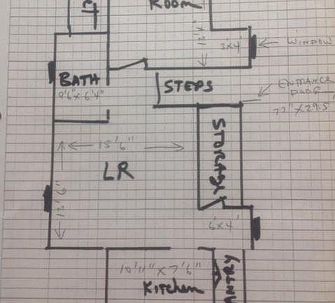 large rooms and lots of closet and storage area