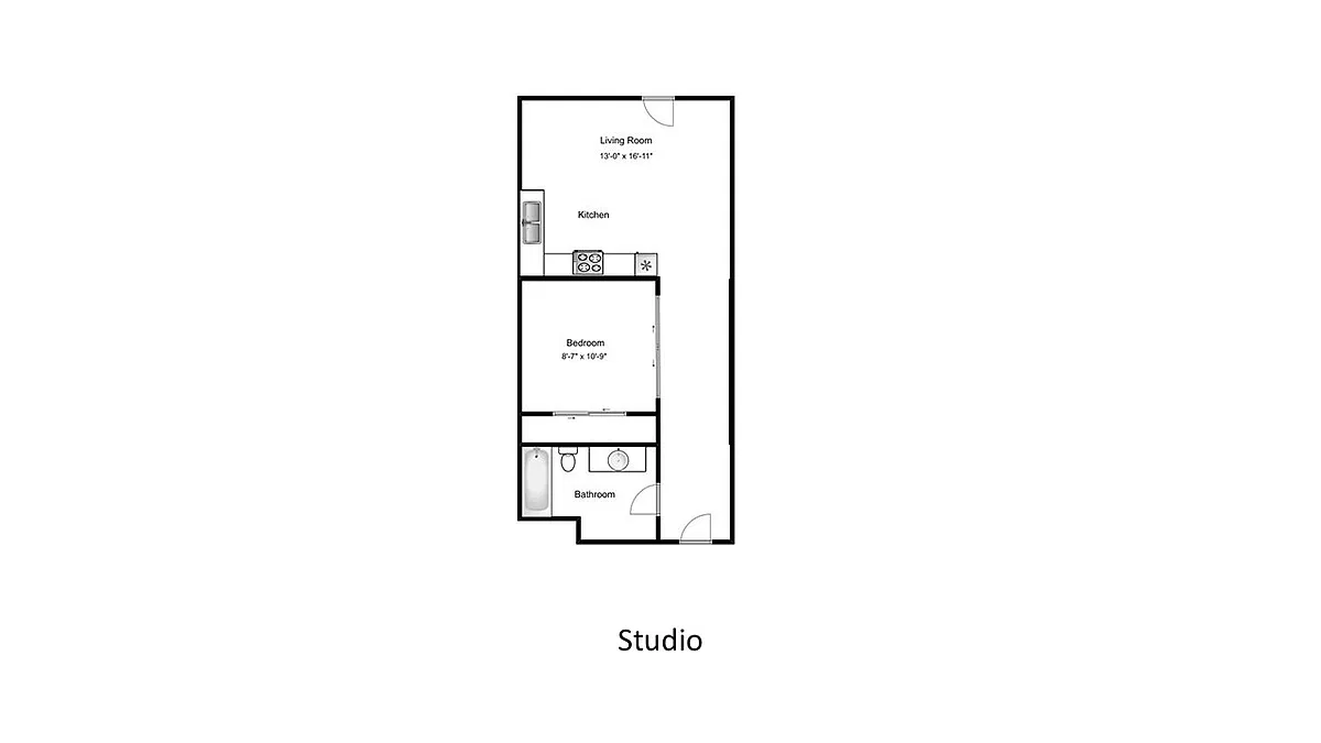 Floor plan Studio