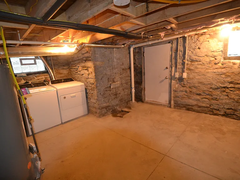 Laundry in basement