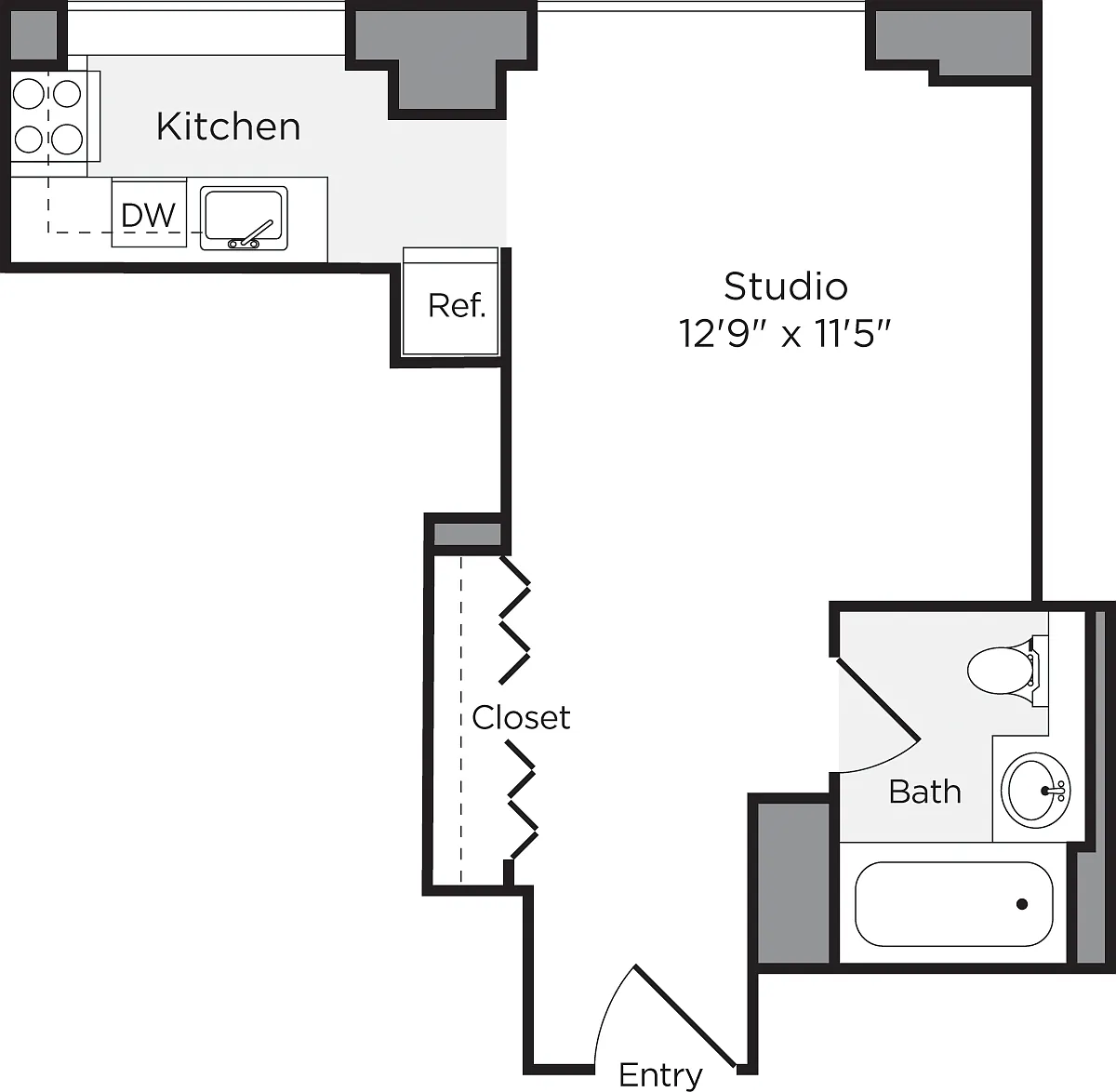 Floor plan Studio C