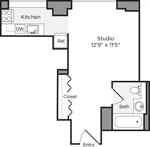 Floor plan Studio C