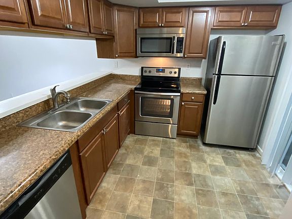 Recently updated kitchen with stainless steel appliances.