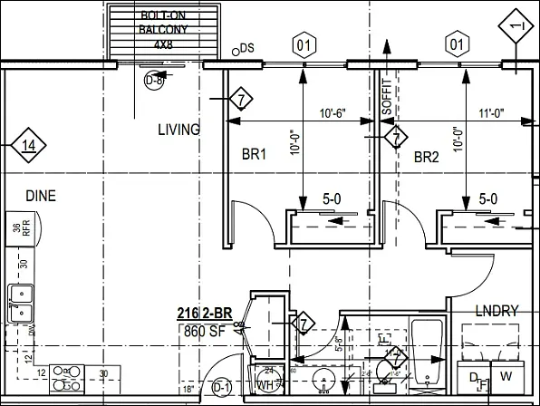 2 Bedroom 2 Bedroom
