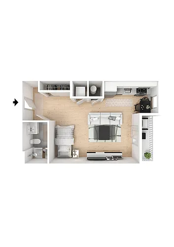 Floor plan Studio-A2