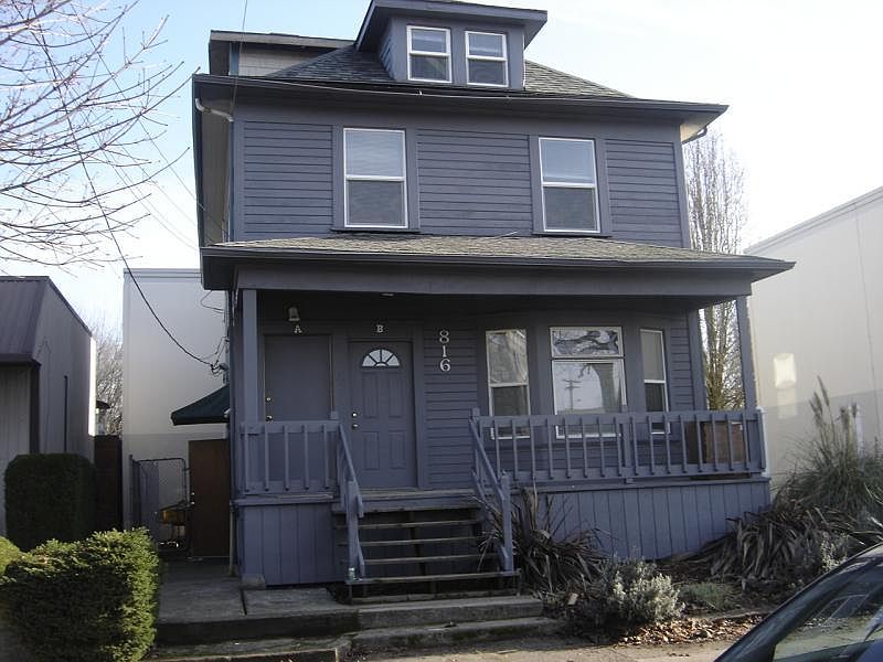 Entrance and unit is lower unit on right