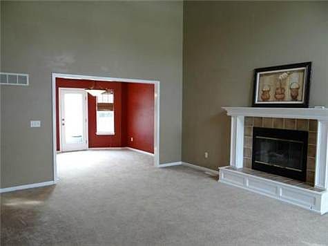 Open Great Room With Cozy Fireplace
